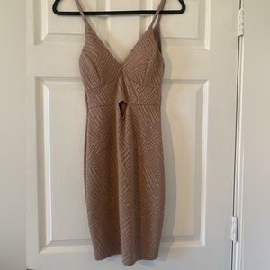 Windsor S gold glitter mini with padded inserts